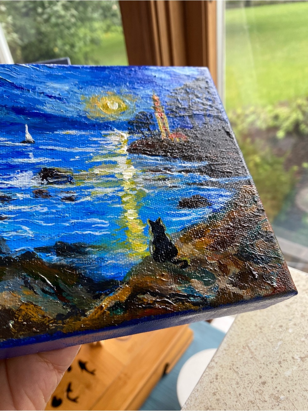 Original impasto acrylic painting - Picture 5 of 6